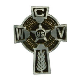 Aluminum Grave Marker Catholic War Veteran Cross, Cemetery Memorial Flag Holder, Veteran Plaque, Made in USA