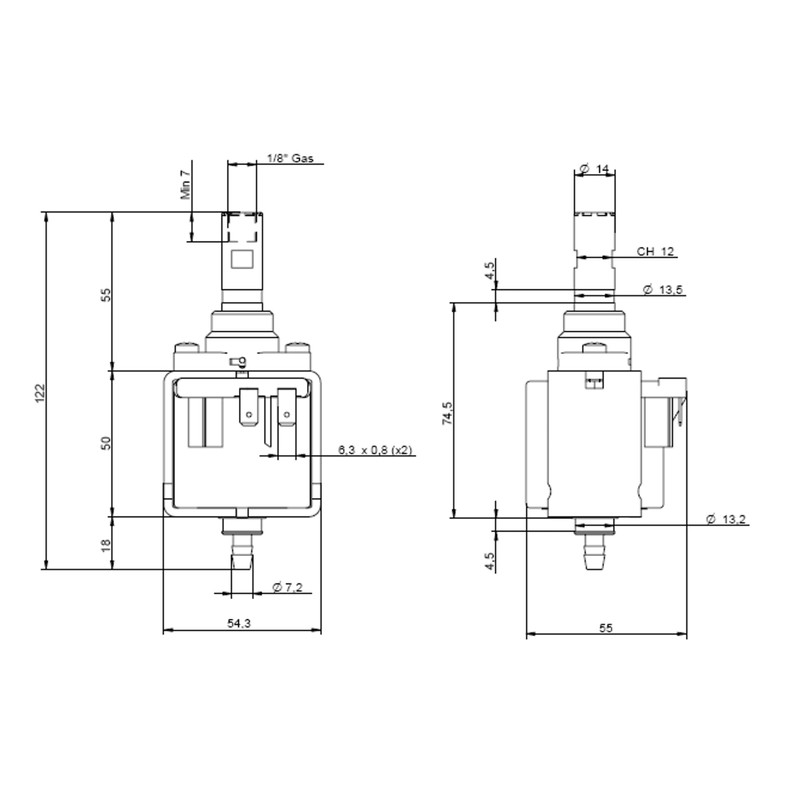 ULKA EX5GW 230V - 48W - 15 Bar 2/1 On/Off