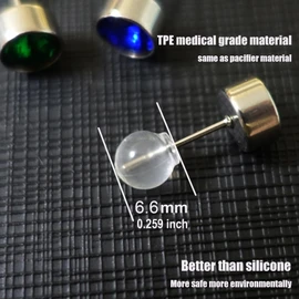 Comfort Soft Safety Backs for Earrings, TPE Medical Grade Material, Fits All Types, Big Size (100 pcs)