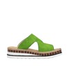 Rieker Women's V7982 Mules, Green, 38 EU