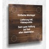 Türschild Ausgang Holz optik Eiche Dunkel Damen Herren Holz UV