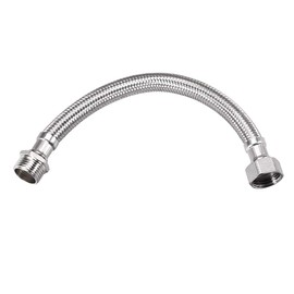 sourcing map Faucet Supply Line Connector 1/2 BSP Female x 1/2 BSP Male 8 Inch Length 304 Stainless Steel Hose