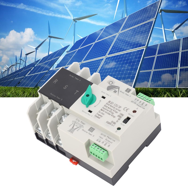 Automatic Transfer Switch for PV Solar and Generator 3P 110V