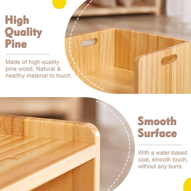 FUNLIO Height Adjustable Montessori Table and Chair Set for Age