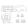 LIKENNY Plastic Cased JST XH Type Terminal Wiring Connector Terminal