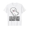 Never Underestimate An Old Man With A Bichon Frise T-Shirt