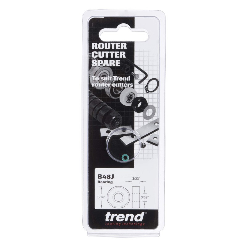 Trend Replacement Bearing, 3/16 Inch Diameter, 3/32 Inch Bore, B48J