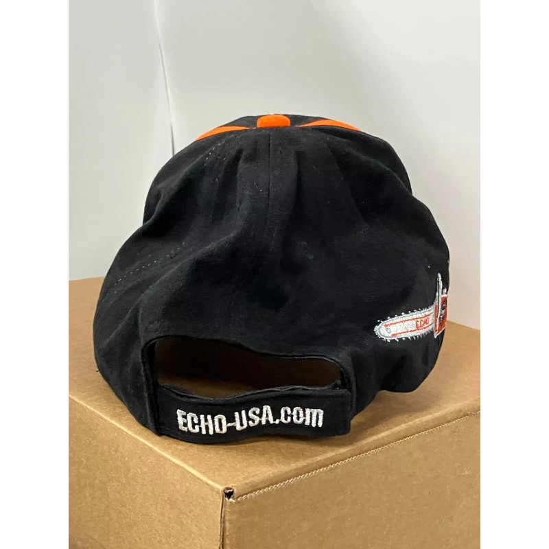 Echo Power Tools Orange Black Men's Hat Adjustable Ball Cap