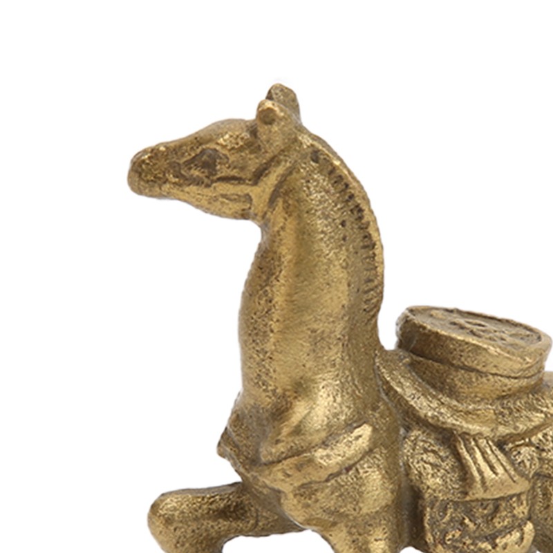 Copper Horse Ornaments Exquisite Durable Retro Craft Statue for Office