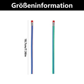 SSHUIKKAI Pack of 25 Bending Pencils, Children's Birthday Party Bags, Children's Birthday Party Favours, Bending Pencils, for School, Party, Prizes, Christmas Gift, Meetings