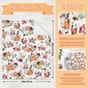 JarThenaAMCS Fall Fuzzy Flannel Blanket 60 x 50 Inch Watercolor