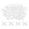 sourcing map 600Pcs Tile Spacers, 3mm 1/8" Cross Shape Wall