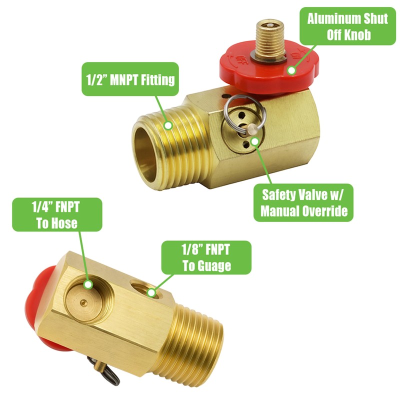Grip Air Tank Assembly Kit - 4 ft Air Hose