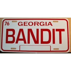 SMOKEY & THE BANDIT TRANS-AM METAL LICENSE PLATE TAG 6 X 12 BAN ONE BAN-ONE BURT REYNOLDS MOVIE OUTLAW HOT ROD MUSCLE CAR CLASSIC MUSEUM COLLECTION NOVELTY GIFT SIGN GARAGE MAN CAVE FITS PONTIAC