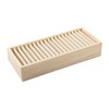 Klmnop Wooden Name Badge & Card Holder, ID Badge Organizer