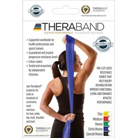 TheraBand Resistance Band Extra Heavy Blue Single