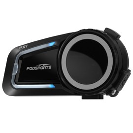 FODSPORTS Motorcycle Income FX7 Mesh Incom, Dual Chip, Calls While Listening to Music, 2-8 People Simultaneous Calling, Enhanced Sound Quality, One-Touch Connection, Automatic Recovery, Music Sharing,