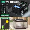 Taken AA Solar Batteries for Outdoor Solar Lights, recharge up