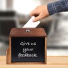 BORDEAG Wooden suggestion box, donation box, lockable, ballot box, donation