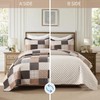 KALOOLA Plaid Quilt King Size - 100% Cotton Lightweight Quilted