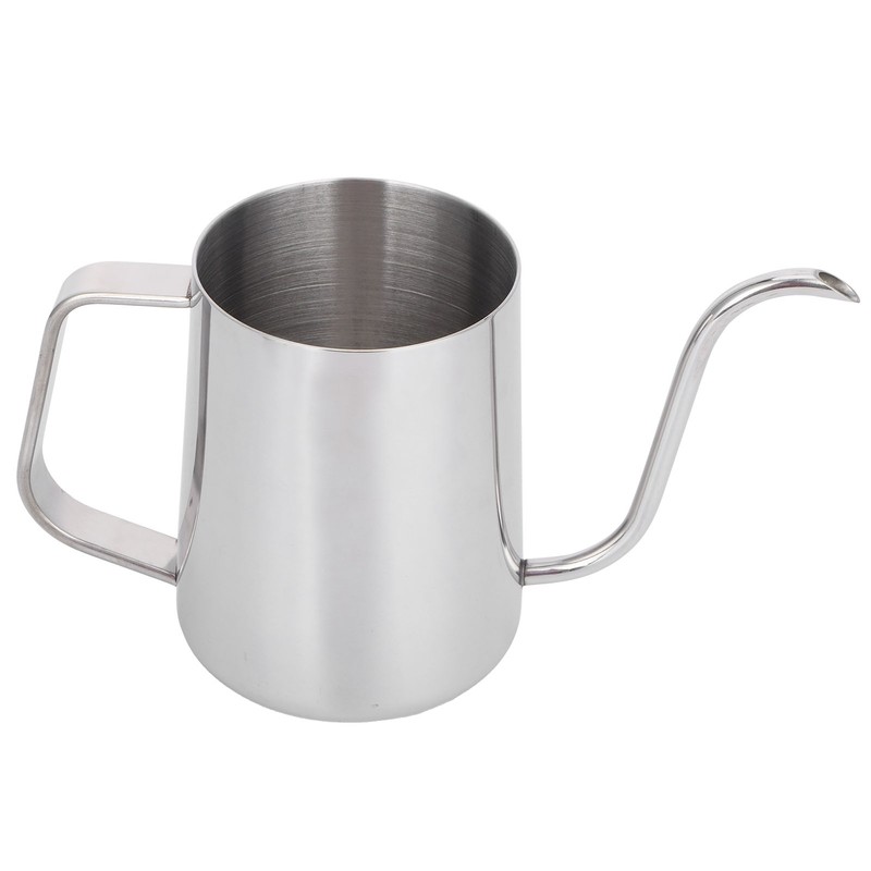 600ml Coffee Drip Kettle 304 Stainless Steel Slender Spout Thicken