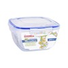PRIVILEGE 63485 Square Glass Food Storage Container, Clear, One Size