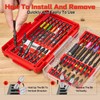 Geinxurn 35Pieces Impact Screwdriver Bits Set, Magnetic S2 Steel 1”/2”/3”