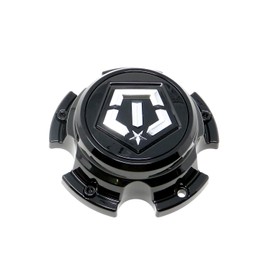 CAP-547BM-5-TIS/TIS Gloss Black Bolt-On Center Cap