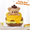 FunBase Teddy Bear with Honey Pot Stuffed Animal, Yellow &
