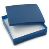 Avalaya Plastic Jewellery Box – Blue Gift Case for Earrings,