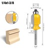 WSOOX 3PCS Architectural Molding Router Bit Set 3 Style Classical