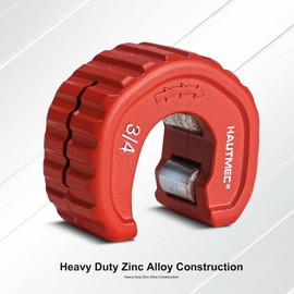 HAUTMEC Pro 3/4 Inch Automatic Copper Tube Cutter - 3/4 in. Maximum Nominal Pipe Capacity (7/8 in. Outer Diameter), for Copper, Aluminum, Brass Tube and Thin-wall Conduit, HT0216-PL