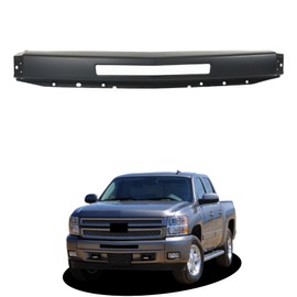 labwork Black Front Bumper Face Bar Primed Replacement for Silverado 1500 2500 3500 Pickup 2007-2013 with Center Air Intake Hole GM1002836 15941837