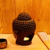 Omonic Porcelain Zen Garden Yoga Meditation Black Thai Buddha Head