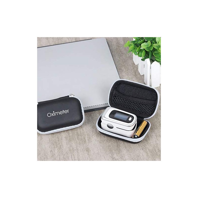 Funda para oxímetro de pulso, funda rígida de almacenamiento portátil