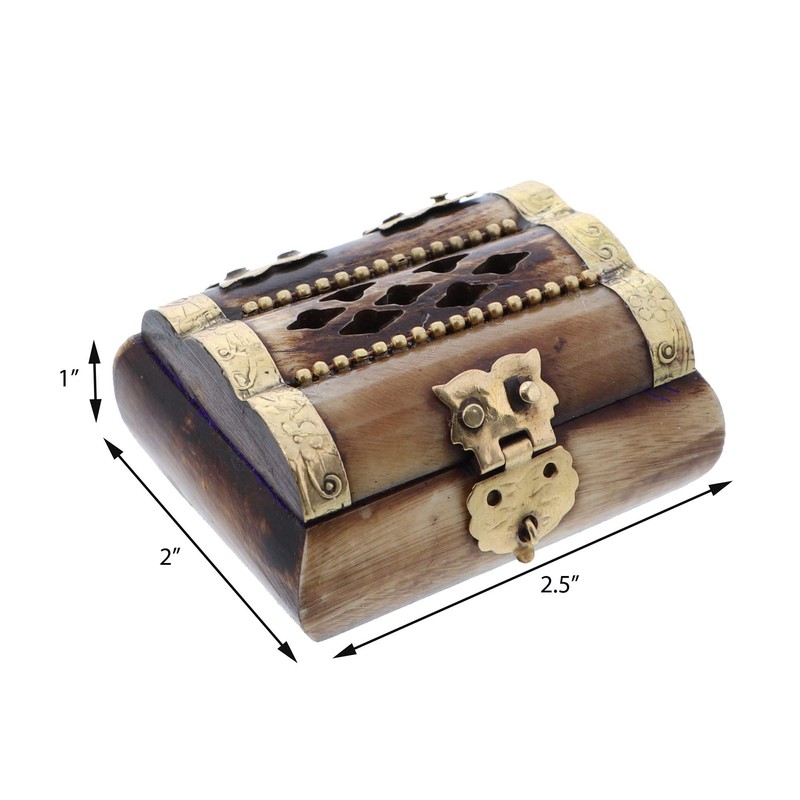 Li'Shay Gold Bone Box Decorative Keepsake Box - Mini