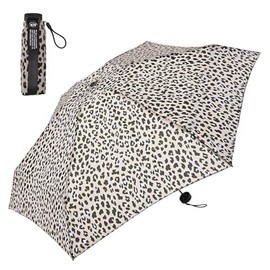 KiU Compact Umbrella, K417-511, Folding Umbrella, Rain Umbrella, For Sunny or Rainy Weather, UV Protection, Lightweight, Mini, Compact, Simple, Stylish, Unisex, Unisex, Color Leopard