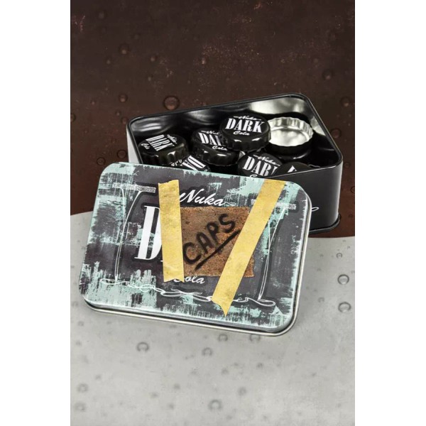 Bethesda Official FALLOUT Bottle Cap Series Nuka-Cola Dark with Collectible