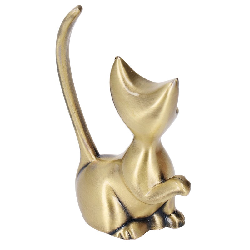 Cat God Ring Holder Cat God Design Zinc Alloy Sturdy