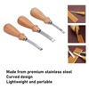 3Pcs Leather Edge Bevelers 4 6 8mm Stainless Steel Durable