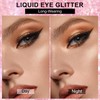 Ingzy Flüssiger Eyeliner mit Glitzer, Metallic-Eyeliner, glitzernd, weiß, silberfarben, goldfarben,