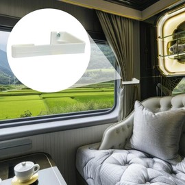 8 Pcs RV Curtain Holder Clip Set, RV Window Side Curtain Holder, Plastic Camper Curtain Hold Down with Screws