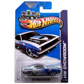 Hot Wheels HW Showroom 247/250 '70 Plymouth AAR Cuda Blue and Grey
