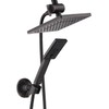 BRIGHT SHOWERS Rain Shower Head with Handheld Spray, 8 Inch
