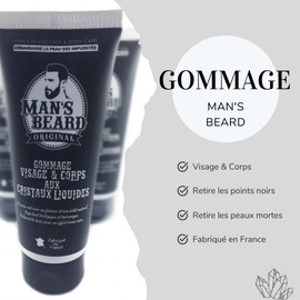 Man 'S Beard – Peeling Scrub 100 ml Face and Body in Crystals of the skin from impurities – Brown direct from France
