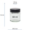 Viva Housewares glass jar with lid in different sizes/quantities, Glass,