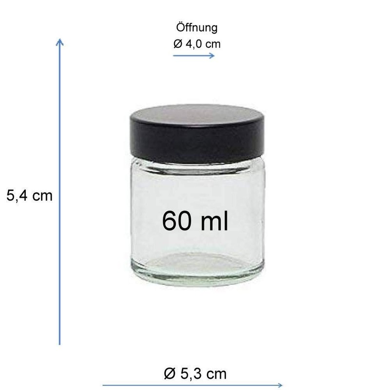 Viva Housewares glass jar with lid in different sizes/quantities, Glass,