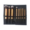METREY Soft Synthetic Bristles Makeup Brushes - Bronze, Pack of