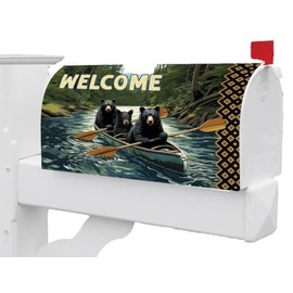 Bear Canoe Magnetic Mailbox Cover Only