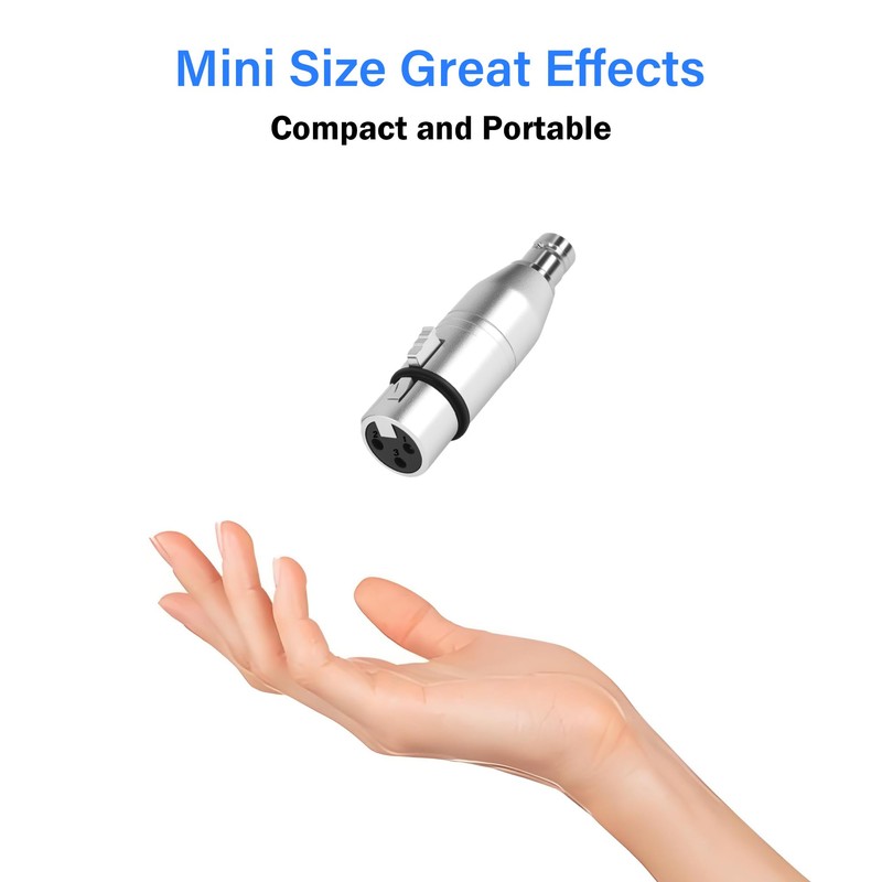 QINJOOELC XLR to BNC Adapter XLR 3 Pin Female to